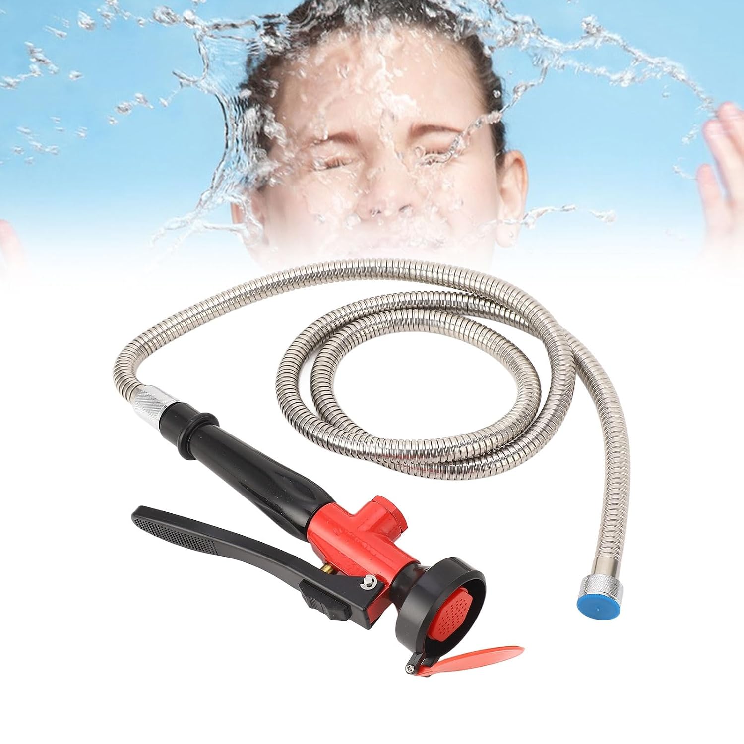 Jeanoko Faucet Mounted Eyewash Station, Featuring Gentle Water Flow, Easy Operation, 2-Layer Filtration, and Durable PP and Stainless Steel Construction, Eye Wash Sprayer, for Laboratories, Factories