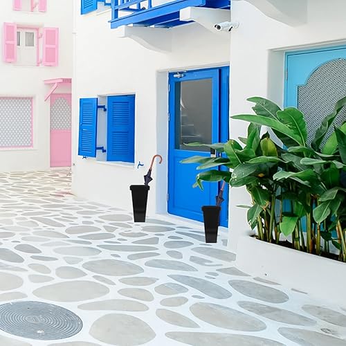 Miniatura 6 de Healifty Soporte para paragüas, soporte para paraguas, bastones para caminar, soporte para paraguas, cubo de barril, jarrón de suelo, organizador