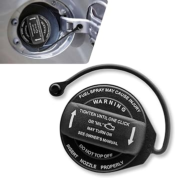 1 PC Car Fuel Tank Inner Cap, Tight Fit Leak Proof Dust Proof Standard Replacement Seal Cover, Fuel Filler Cover Part OEM #5C0201550T 5Q0201550L, for Volkswagen Audi Models Black