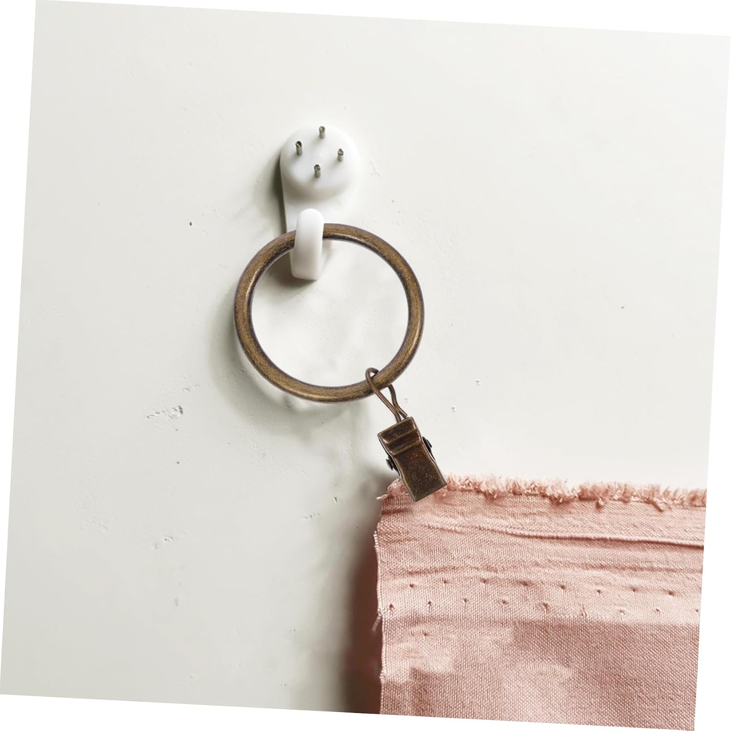 Levemolo 50pcs Vintage Home Shower Curtain Glide Rings Clips Curtain Hooks for Bathroom Window and Install and Secure Hold