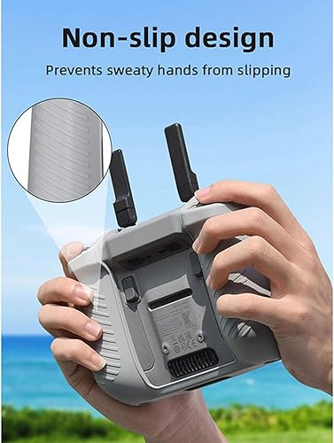 Miniatura 3 de Funda de silicona para DJI Air 3 RC 2 Controller Funda protectora RC Accesorios de control remoto (gris) Negro -,Gris