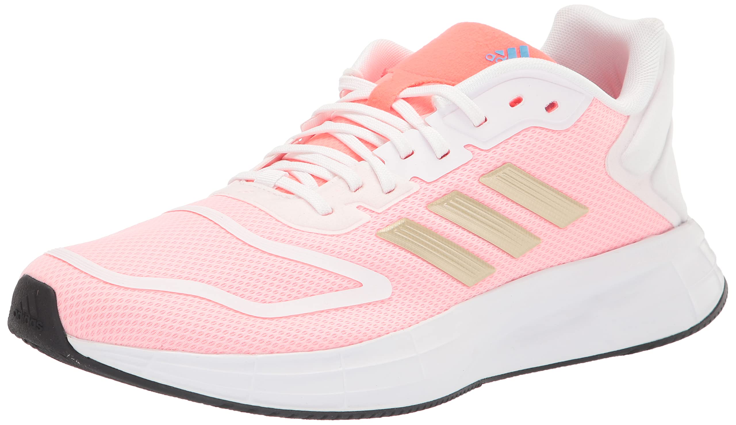 adidas Adult Duramo SL 2.0 White/Sandy Beige Metallic/Turbo 5