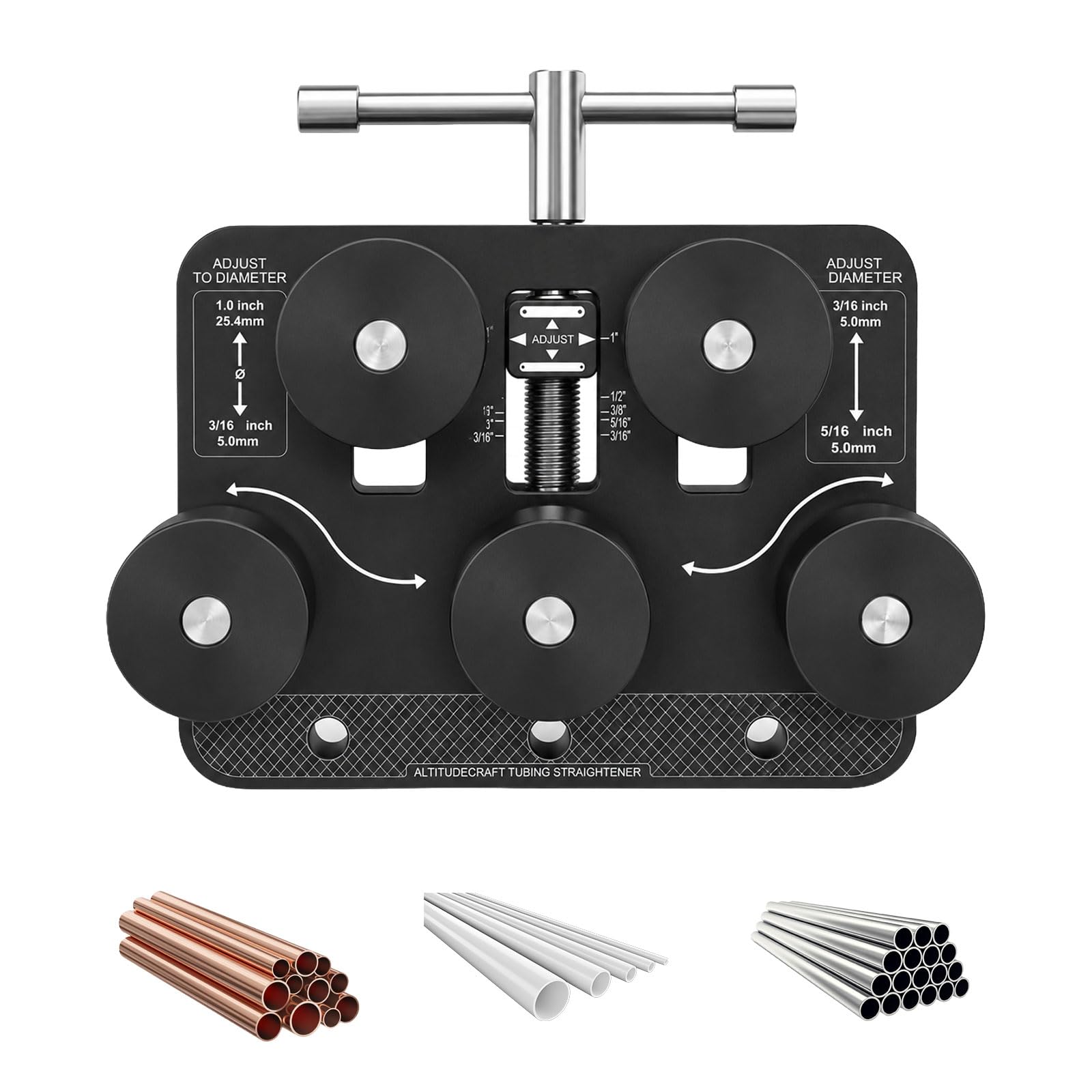 Rohrglätter, Schlauchrichter für Durchmesser 3/16"–1" (Ø 4,75–25 mm)