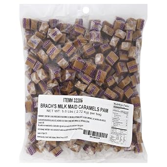 Brachs Milk Maid Caramels, 5 Pound Bulk Candy Bag