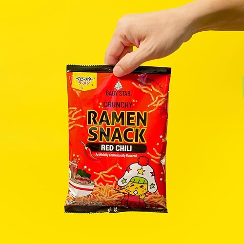 Miniatura 5 de Baby Star Bocadillo crujiente de ramen pequeño (chile rojo)