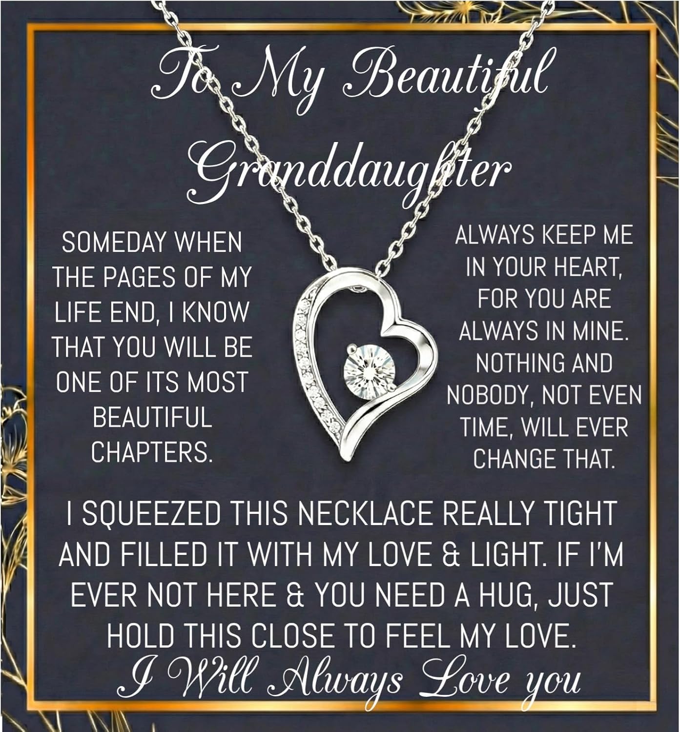 Granddaughter Necklace, Grandmother & Granddaughter Jewelry