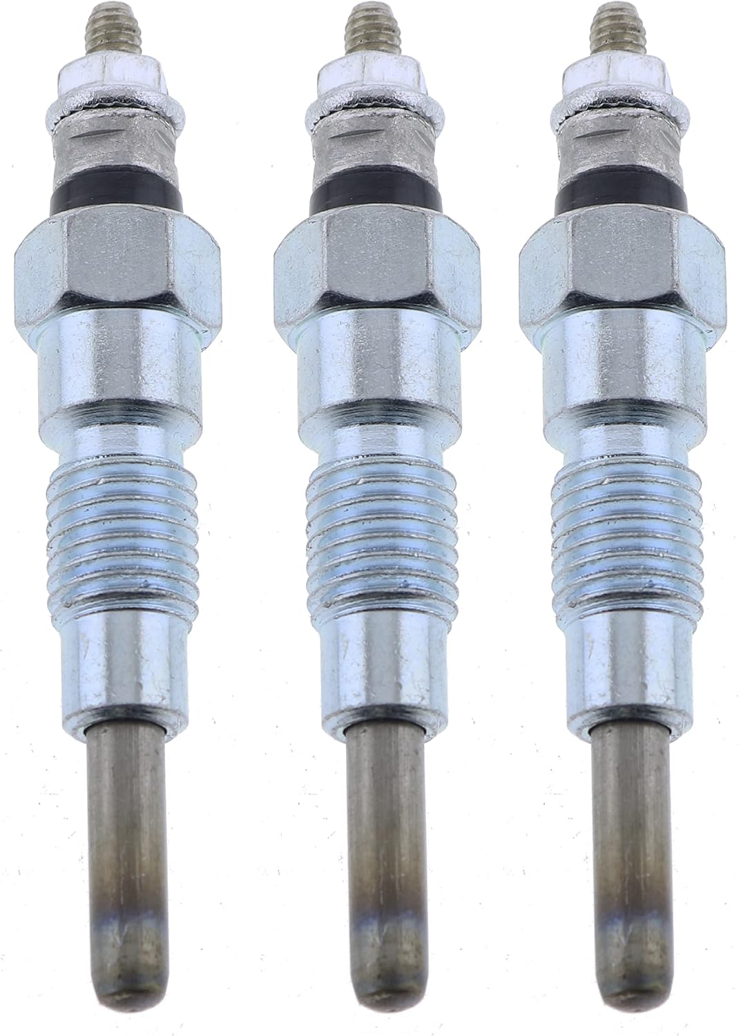 JEENDA 3PCS Glow Plugs M87919 AT110814 for John Deere 330 332 375 430 455 655 755 855 F915 F925 F935 X495 X595 1435 2030 2500 2210 4010 4110 670 770 Yanmar 3TN66C 3TN66UJ 3TNA72UJ 3TNA72UJ3 3TNE74