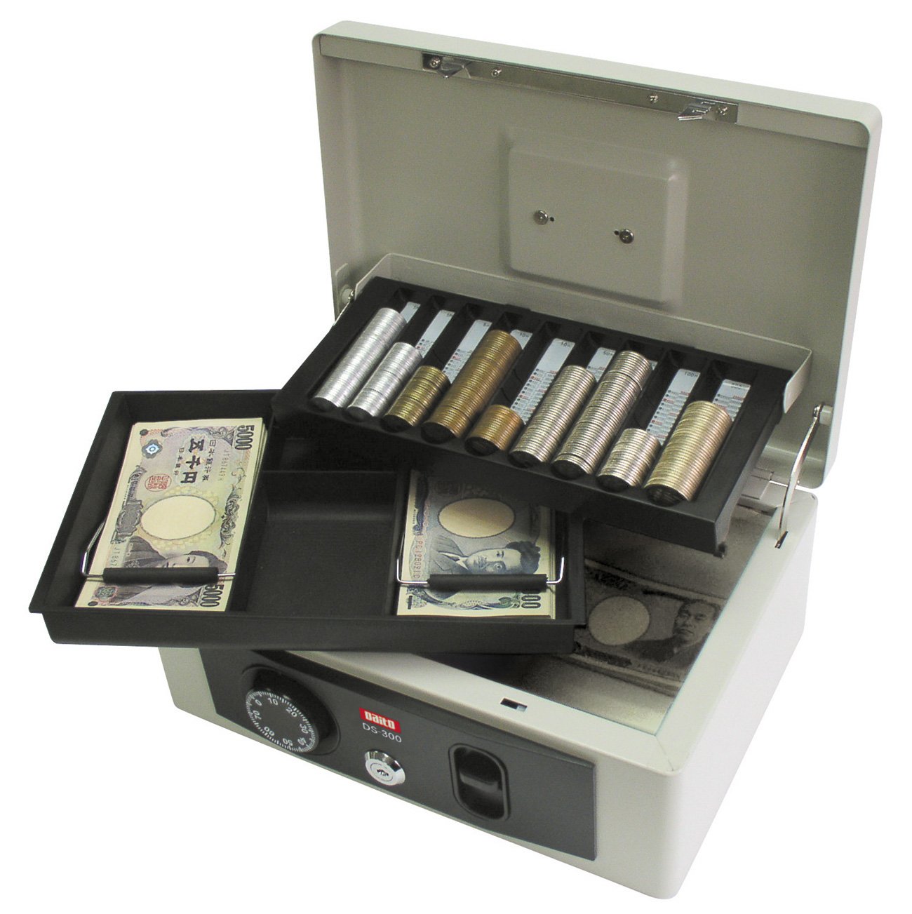 Amazon | ダイト 手提げ金庫 B5サイズ コインカウンター 盗難防止