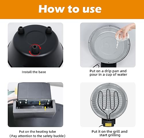 Miniatura 5 de Electric Grill Outdoor Indoor Cooking,Smokeless BBQ,Portable Removeable Grill, (YD330)