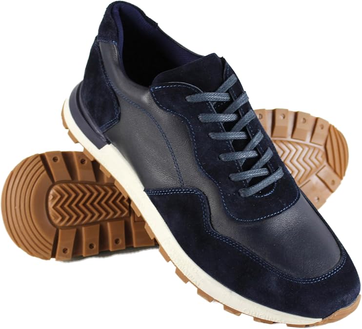 Zerimar Men's Natural Leather Casual Shoes Men's Panama | Ubuy