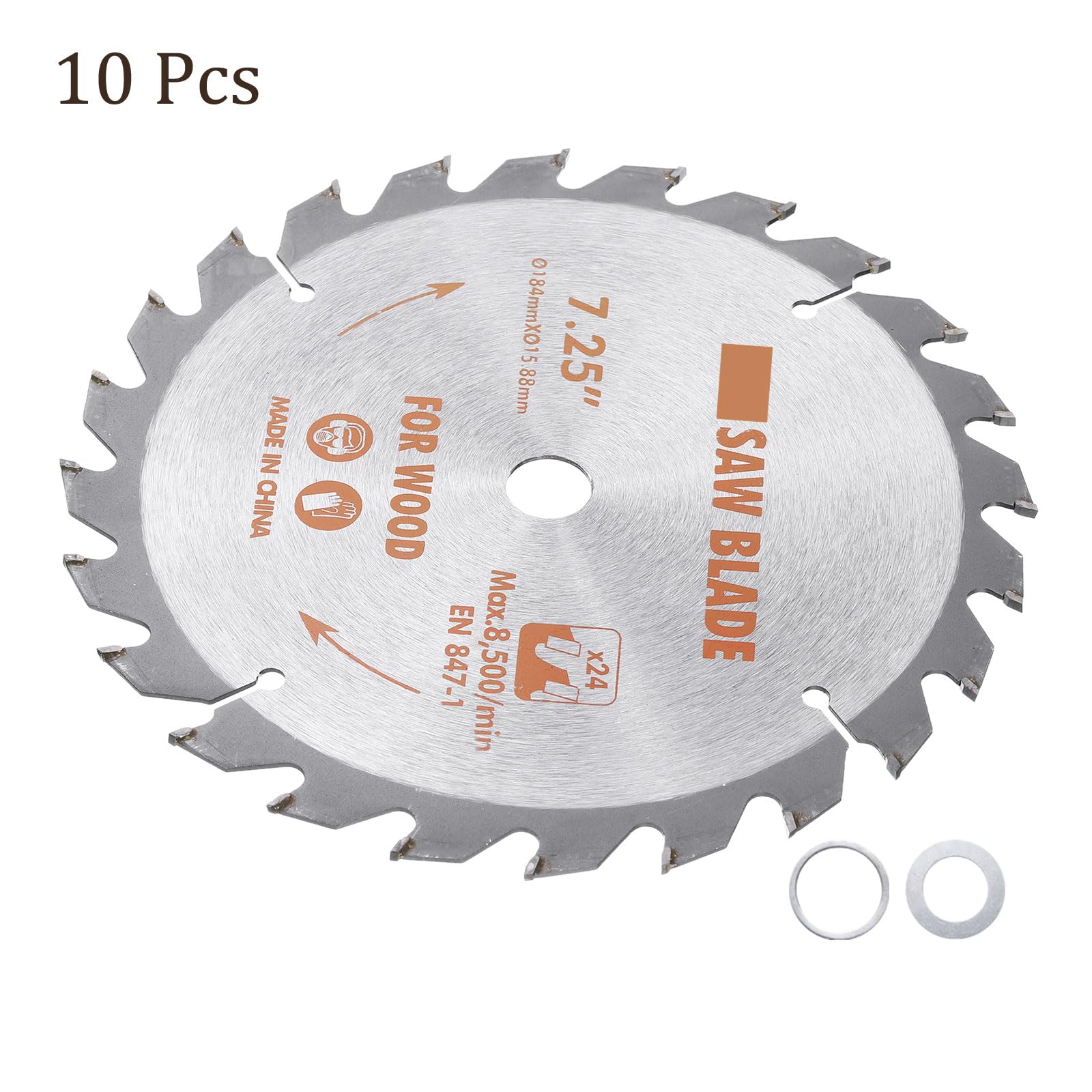 10pcs Lame De Scie Circulaire Pour Travail Du Bois Et Plastique