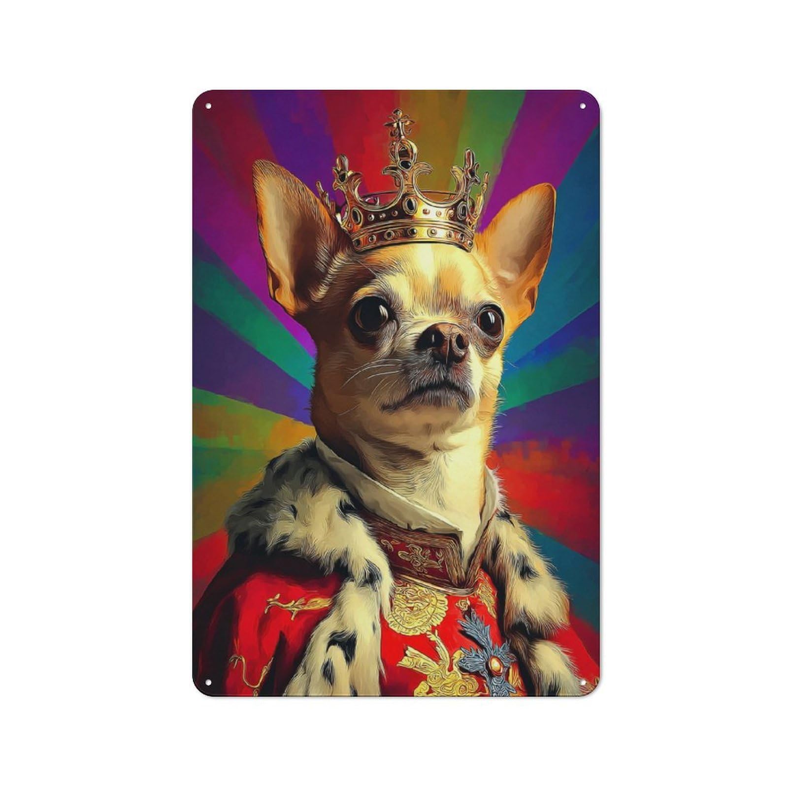 Royal Canine The Majesty in Every Step Metal Wall Sign 30x20cm, Rustic Classic Pub Decor for Cafe, Pub, Workshop Or Home Bar