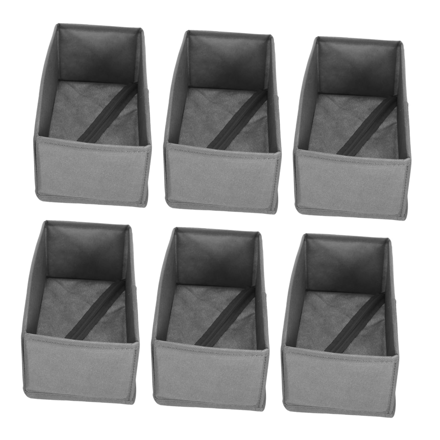 Mikikit Organizzatore per Biancheria Intima 6 Pezzi e Cartone | Scomparti Indipendenti, Design senza Coperchio, per Cassettiere e Armadi, Uso Versatile Salvaspazio