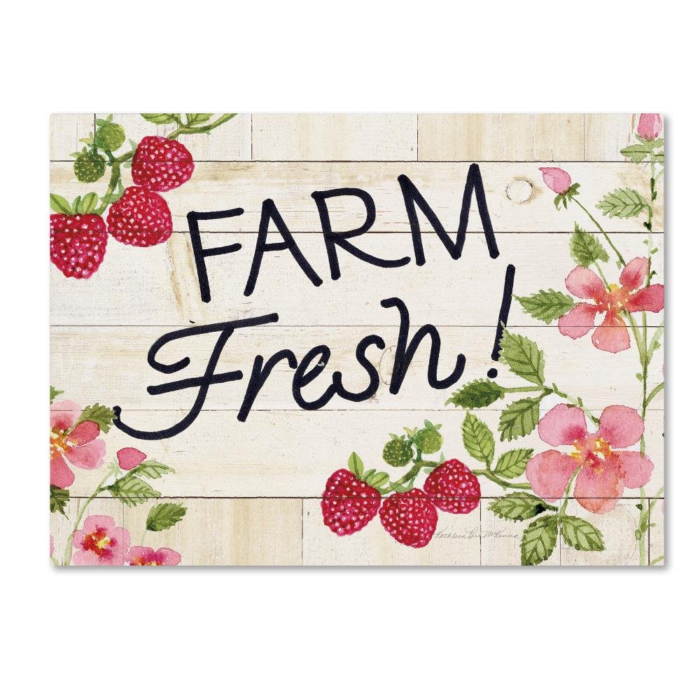 Life on the Farm Sign I by Kathleen Parr McKenna, 18x24-Inch Canvas Wall Art