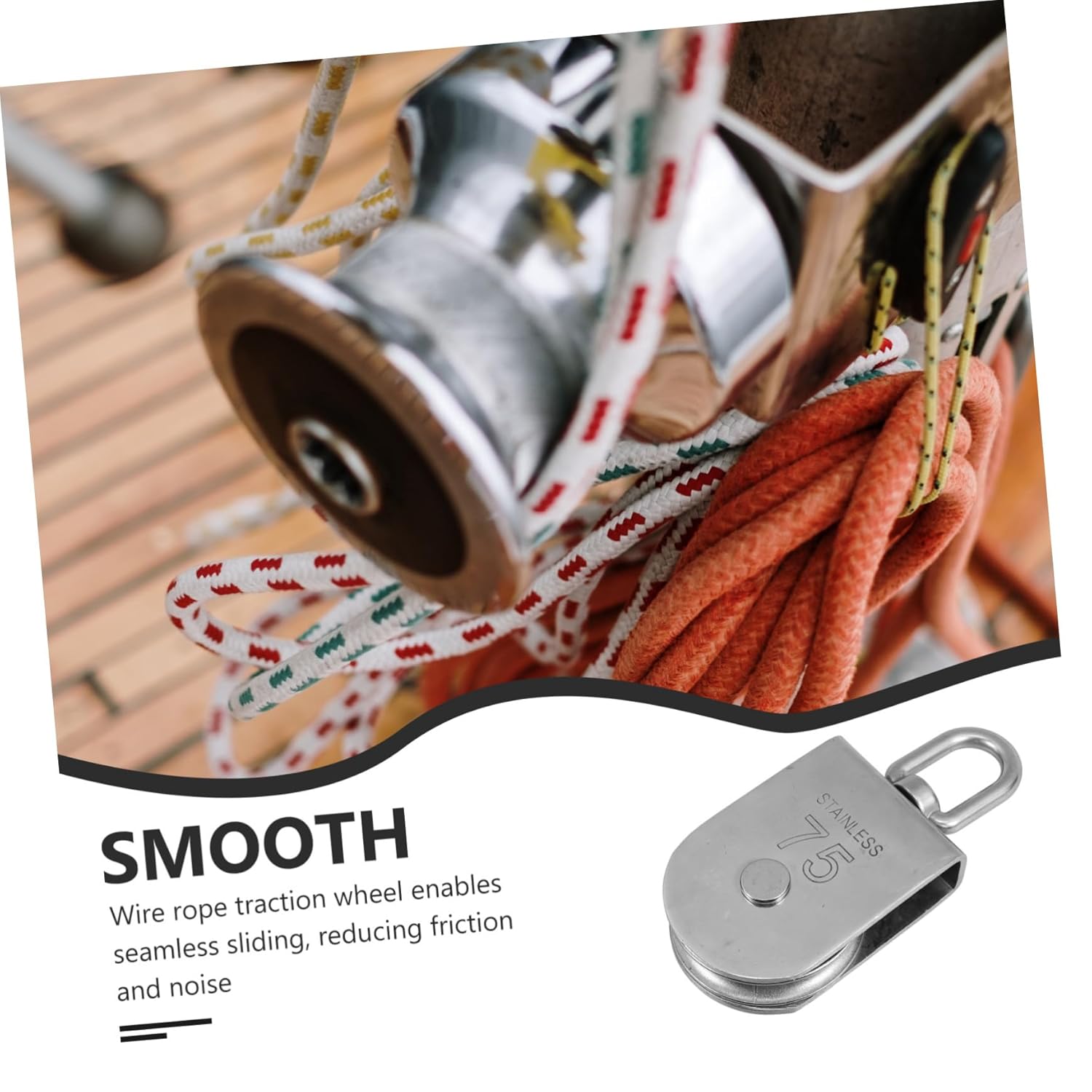 Traction Trolley Pulley Lifting Swivel Hook Wire Rope Pulley Block Heavy Duty