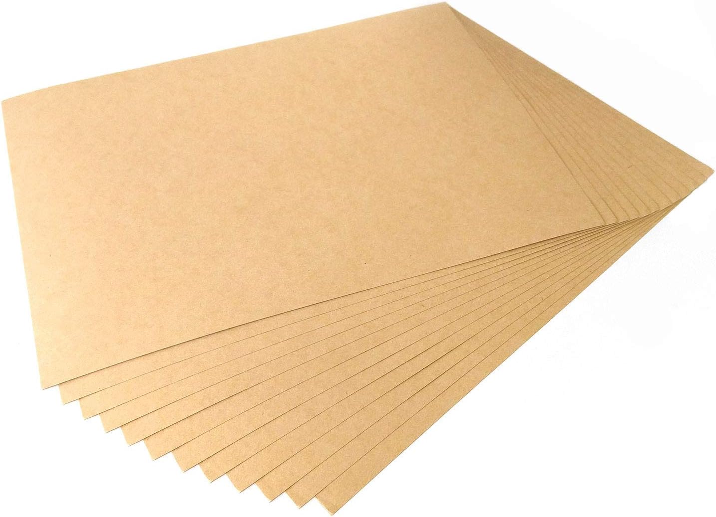 Evergreen Goods 20 Brown Kraft Paper Matte Finish Sheets (160 GSM) | Smoot Card Stock Printer Paper | for Party Invitations Cards, Office, Wedding, Art, Announcements, DIY Cards & Drawings