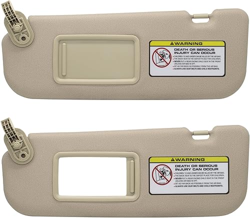 Miniatura 5 de Reemplazo del parasol del lado izquierdo del conductor y del pasajero derecho compatible con Hyundai Elantra 2011 2012 2013 2014 2015 Reemplazo #