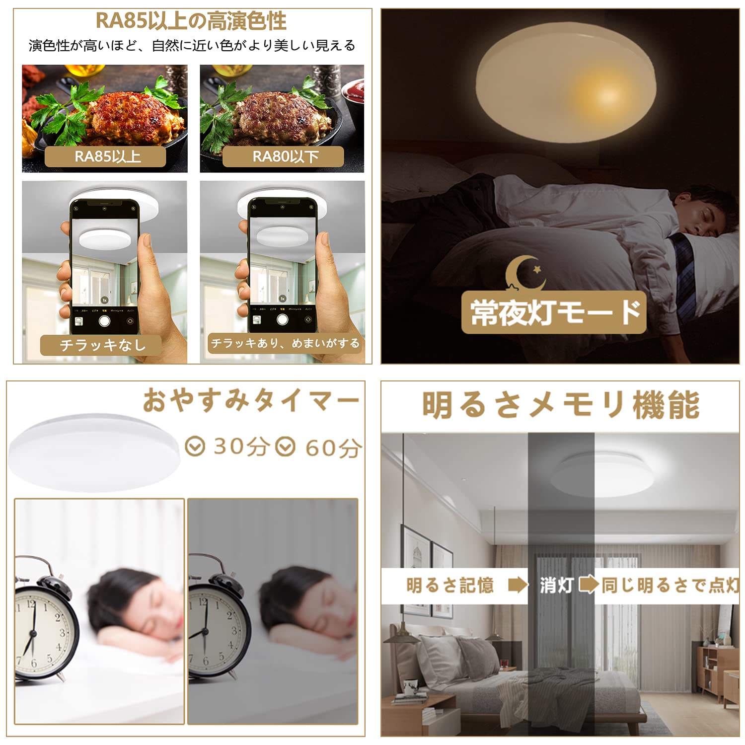 Amazon.co.jp : led シーリングライト 24W 2400LM 薄型シーリング