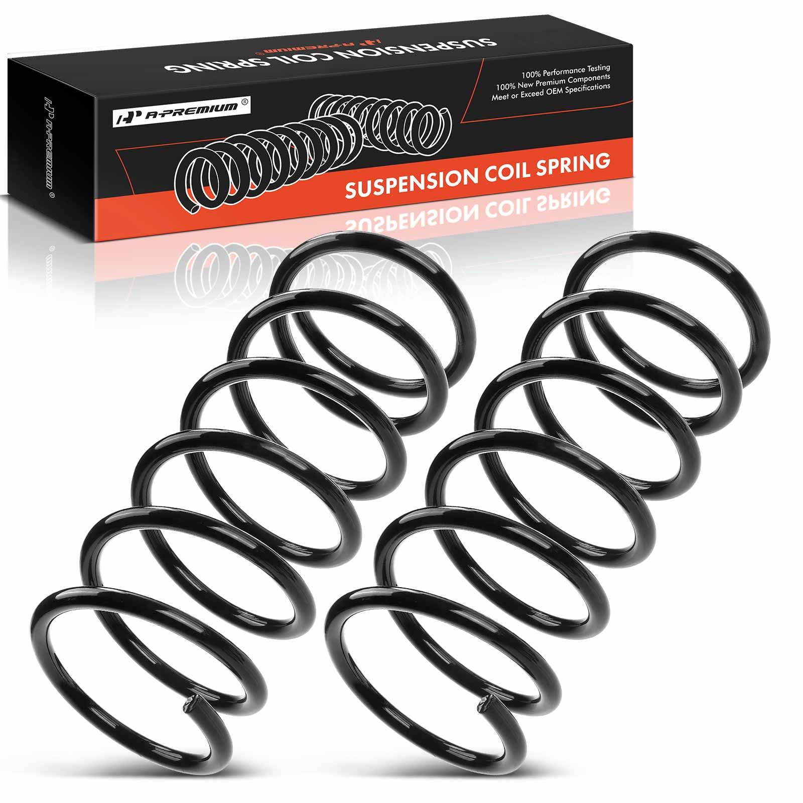 A-Premium 2Pcs Front Suspension Coil Springs Set Compatible with Toyota Camry 2004-2006, Avalon 2004-2007, Driver and Passenger Side, Replace# 4813107081, 4813107090