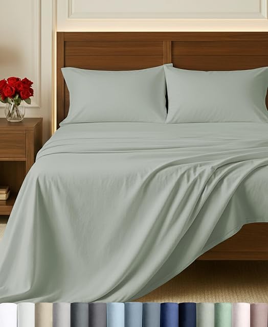 California Design Den California Design Den Certified 100% Egyptian Cotton Queen Sheet Set
