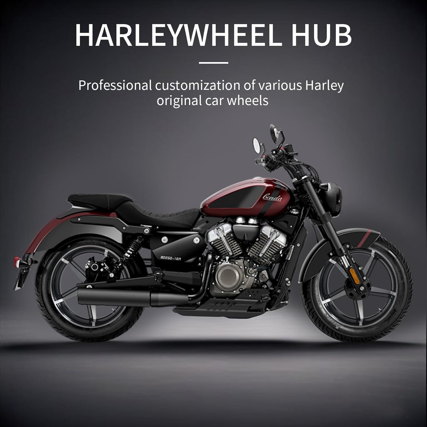 21 Inch CNC Front Wheel Rim for Harley Davidson, Forged Aluminum Alloy, Chrome, Motorcycle Customization