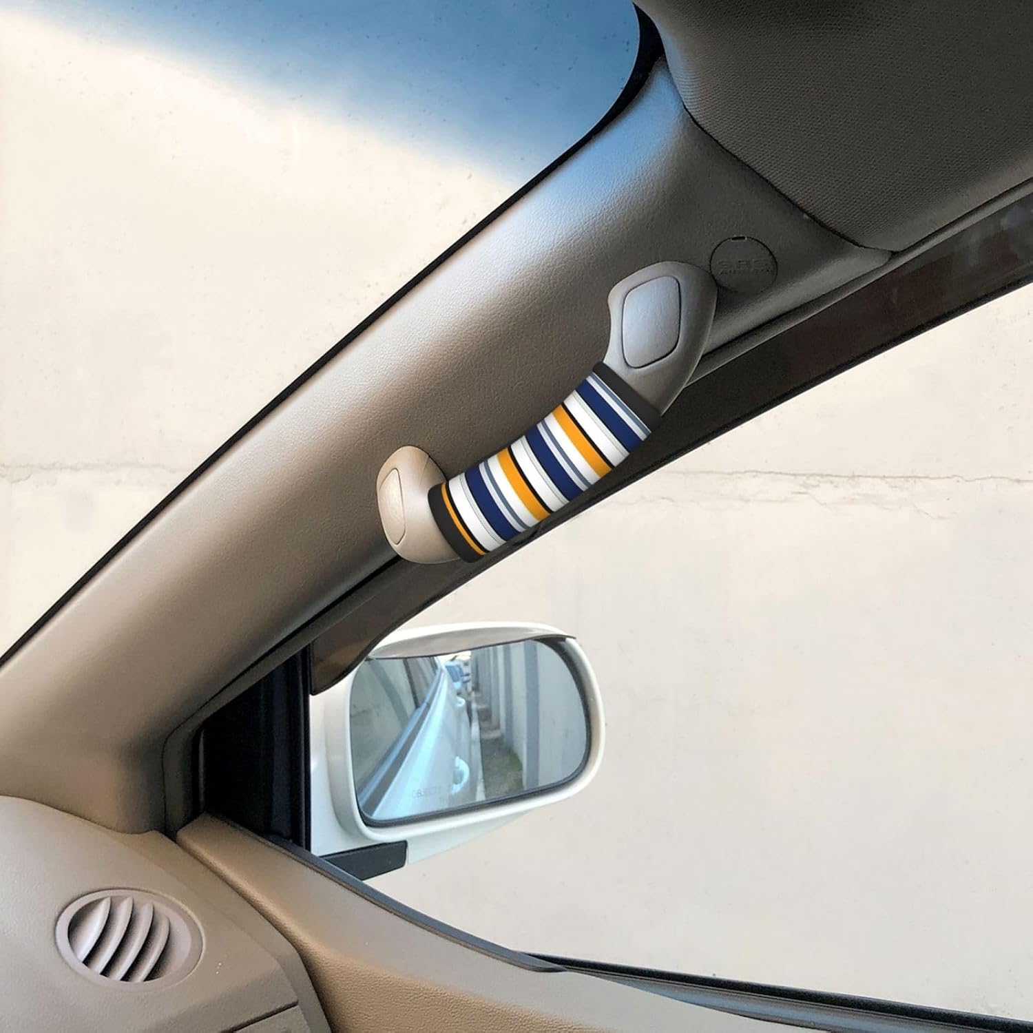 Striped Print Luggage Handle Wraps Luggage Identifiers Soft Neoprene Luggage Handle Wraps for Suitcase Trolley Handle Grip Cover 2 Pack Luggage Tags