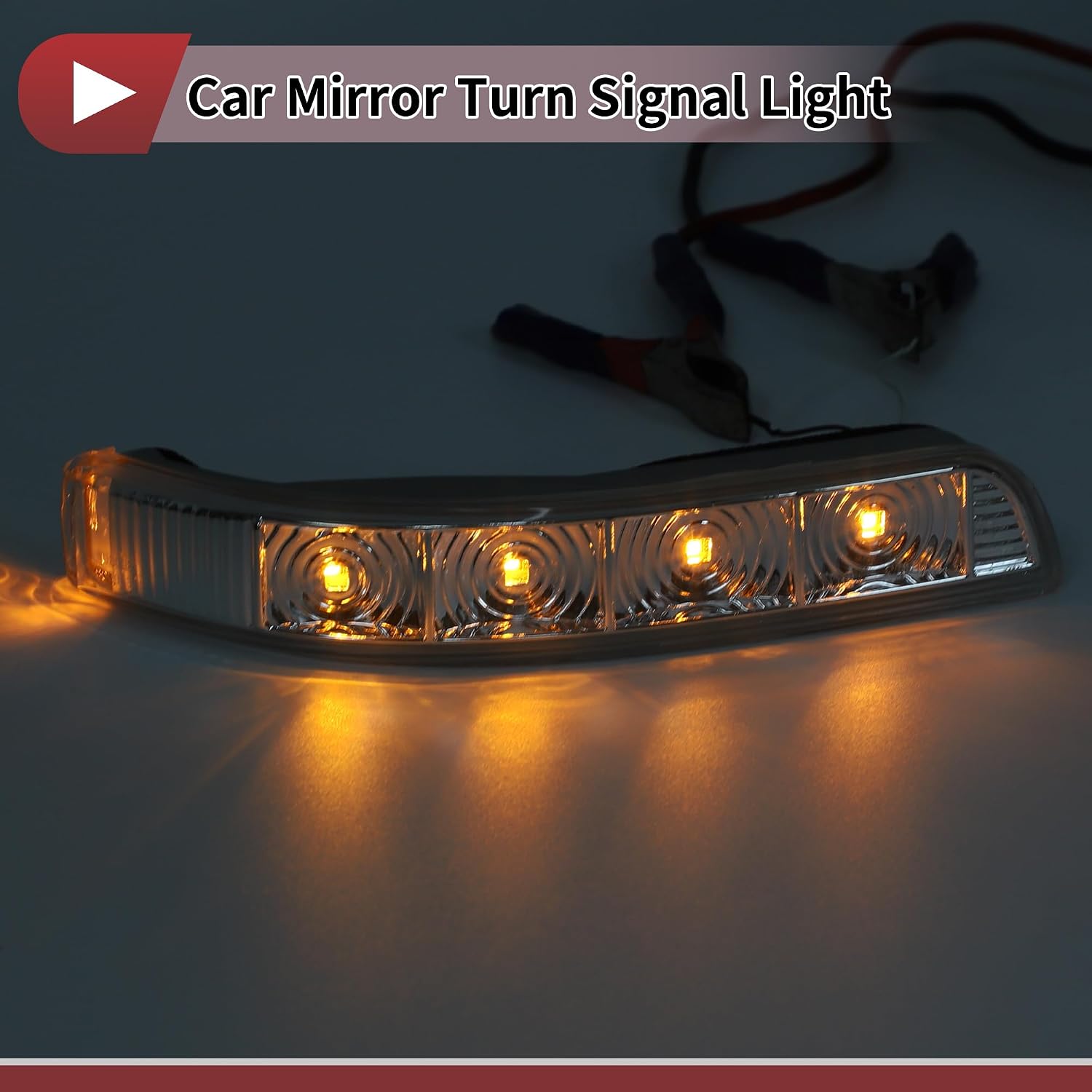 No.876232P000FC/876232P000 Car Mirror Turn Signal Light for KIA Sorento 2012-2014 Right Gray Clear Plastic
