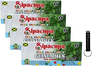 Anamu Tea (Jamaican Guinea Hen Weed 100%) Roots and Leaves Pack of 4 Sealed with ODatzGood Keychain Bottle Opener (Pack of 4)