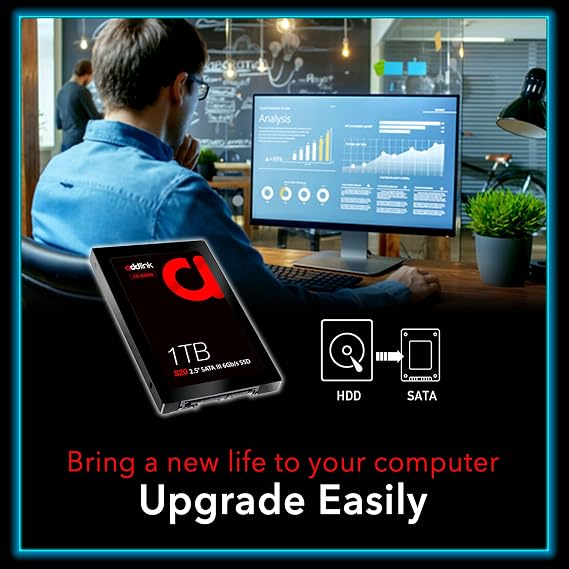 Addlink 1TB 500-450 MB/s 2.5” SATA III 6Gb/s SSD AD1TBS20S3S