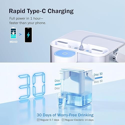 Miniatura 3 de Frizzlife Dispensador de filtro de agua eléctrico de 400 galones con 2 filtros (filtración de 8 etapas), los estándares NSFANSI 53 y 42 y 372