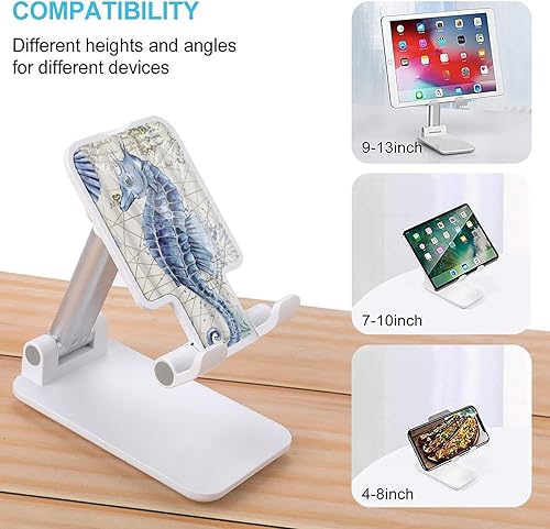 Miniatura 3 de Seahorse - Soporte plegable para teléfono celular, ajustable, divertido soporte de escritorio compatible con tabletas iPhone Switch (4-13 pulgadas)