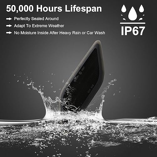 Miniatura 5 de Aexploer Kit de luces de señal de marcador lateral LED compatibles con E W212 Sedán y Wagonpara E350 Sedán y Wagonpara E550 Seadanpara E63 AMG Sedán