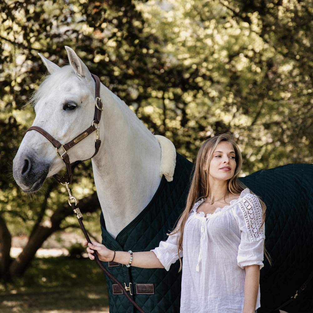Kentucky Horsewear - Manta para establo (piel de conejo artificial, 400 g, tamaño: 145), color verde oscuro