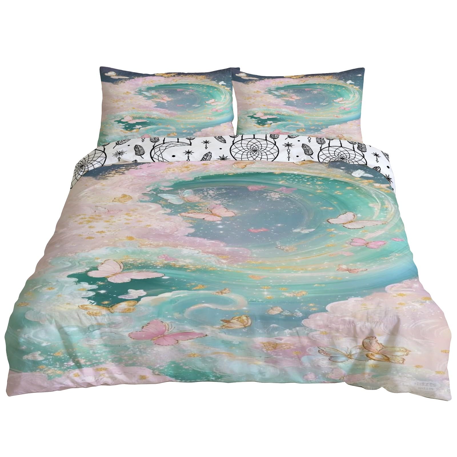 Housse de couette 200x200 motif papillon pour transformer votre lit en nid douillet