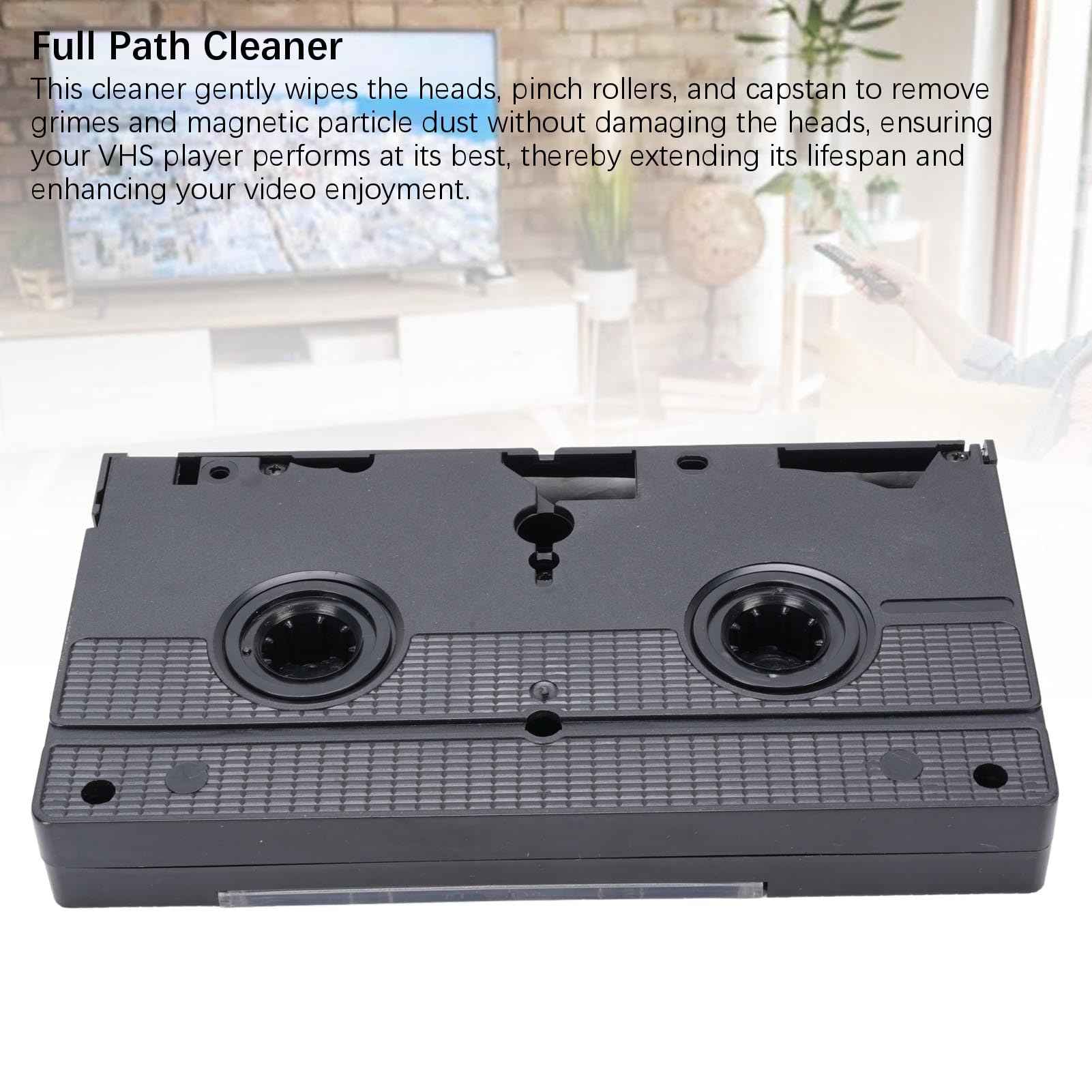 VHS VCR Wideo Cleaner Head Cleaner Mokry Typ Czyszczenia Taśm Wielokrotnego Użytku z Rozwiązaniem do Odtwarzania Odtwarzacza VHS Konserwacja i Usuwanie Pyłu