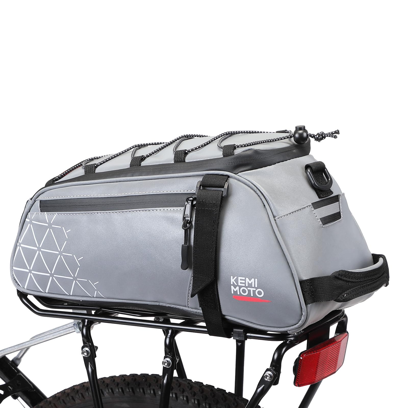 KEMIMOTO Fietstas voor bagagedrager, bagagedragertas voor fiets (30 l), waterafstotende fietstas