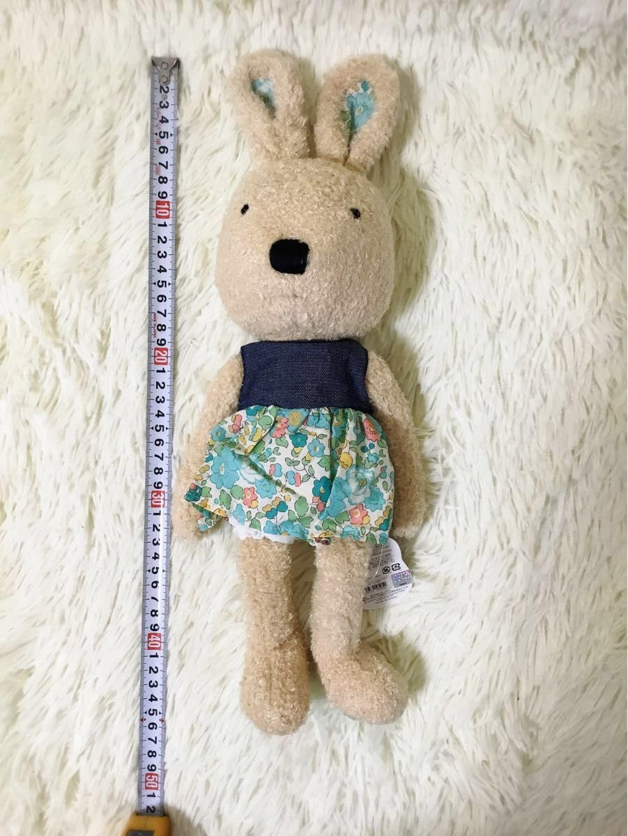 ルシュクル10周年記念リバティ　ぬいぐるみ　うさぎ Amazon.co.jp: lesucreルシュクル リバティワンピース ぬいぐるみ大 茶