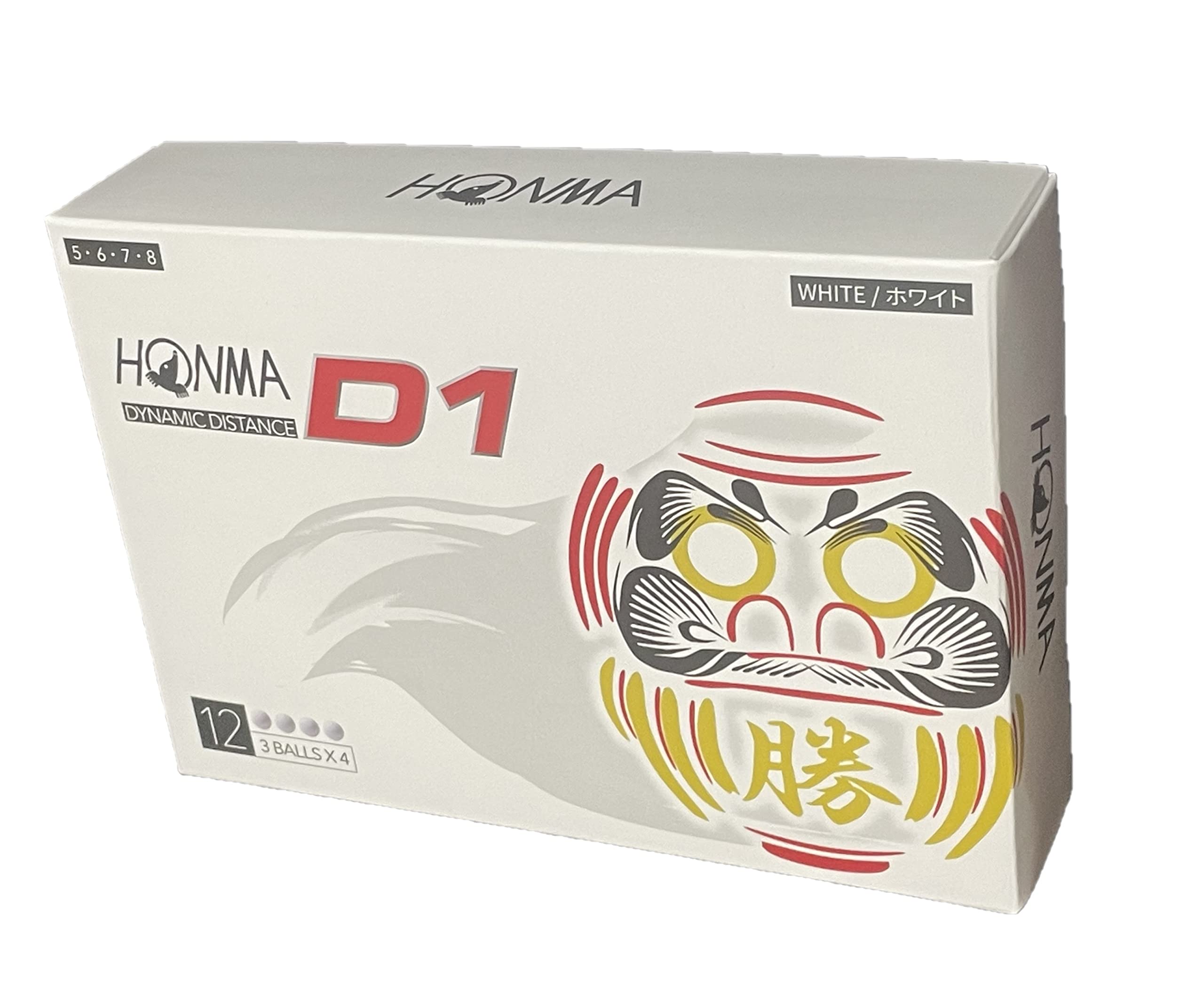Amazon | HONMA 本間ゴルフボール D1 ダルマ ホワイト 12球入り