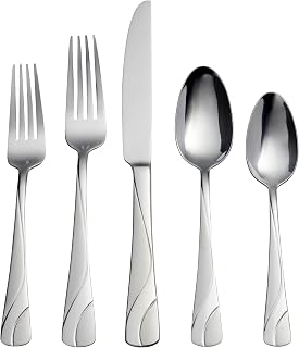 Oneida River 20 Piece Everyday Flatware Set, Service for 4, 18/0 Stainless Steel