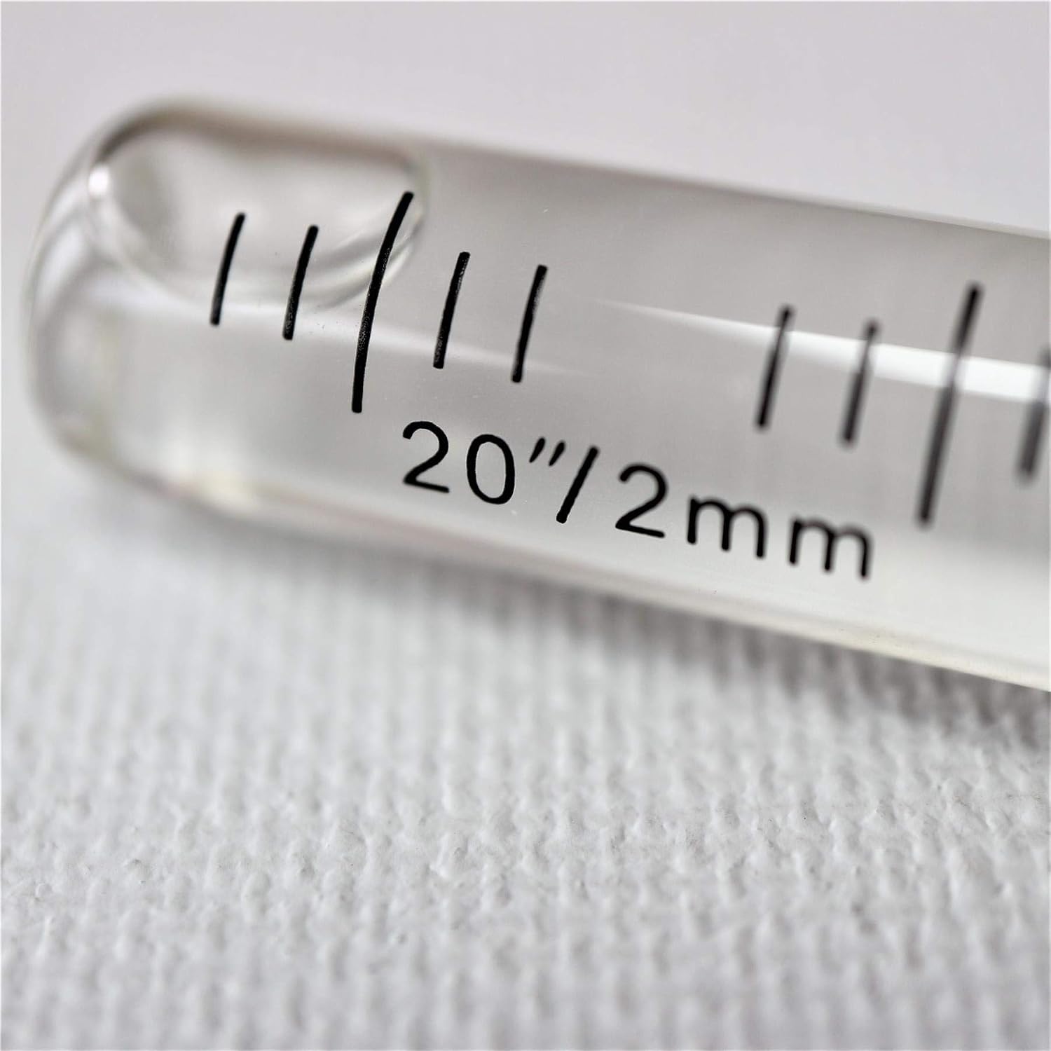 Replacement Level Glass Vial, Spirit Bubble Level, with nib, Accurate, 35mm x 11mm, 1-3/8" x 7/16" - Transparent Clear