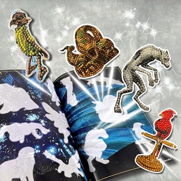 CRYSTAL ART Harry Potter Sticker Pack – 3X Mystery Diamond Art Collectible Stickers, Blind Bag, DIY Craft for Kids & Adults, Harry Potter Fan Gift Idea - 20 Pack of 60 Stickers