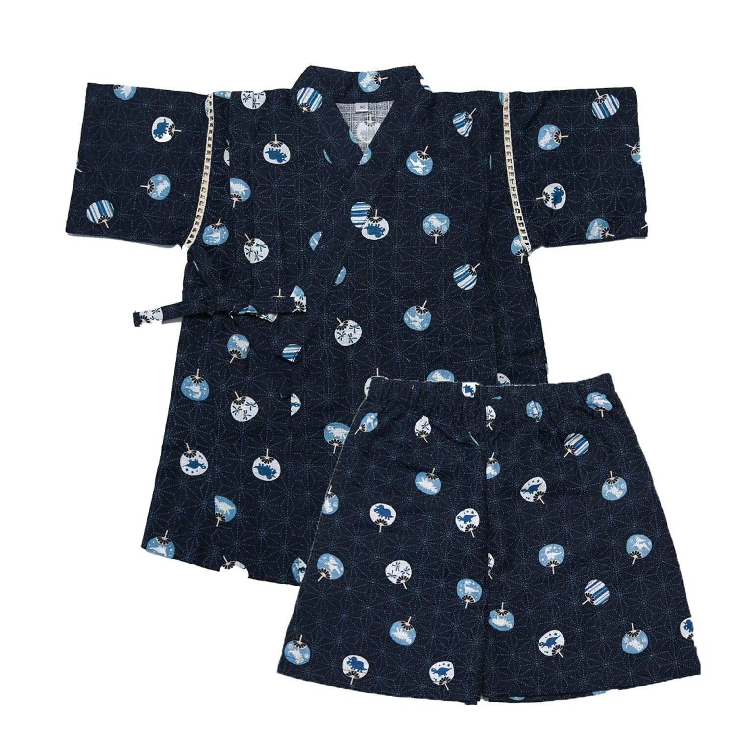 Amazon | [JIUJIUYCL] 甚平 キッズ 男の子 子供服 上下セット 夏 浴衣