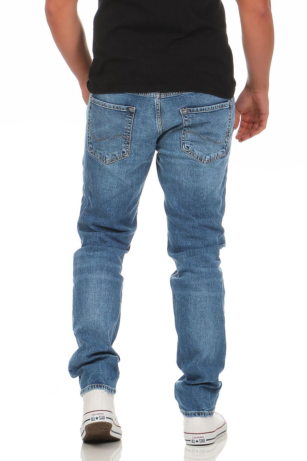 JACK & JONES Male Tapered Fit Jeans JJIMIKE JJORIGINAL at 236 Tapered Fit Jeans