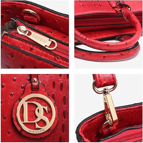 Miniatura 10 de DASEIN - Bolsa de mano para mujer bolsa tipo bandolera asa superior bolsa plana para trabajar