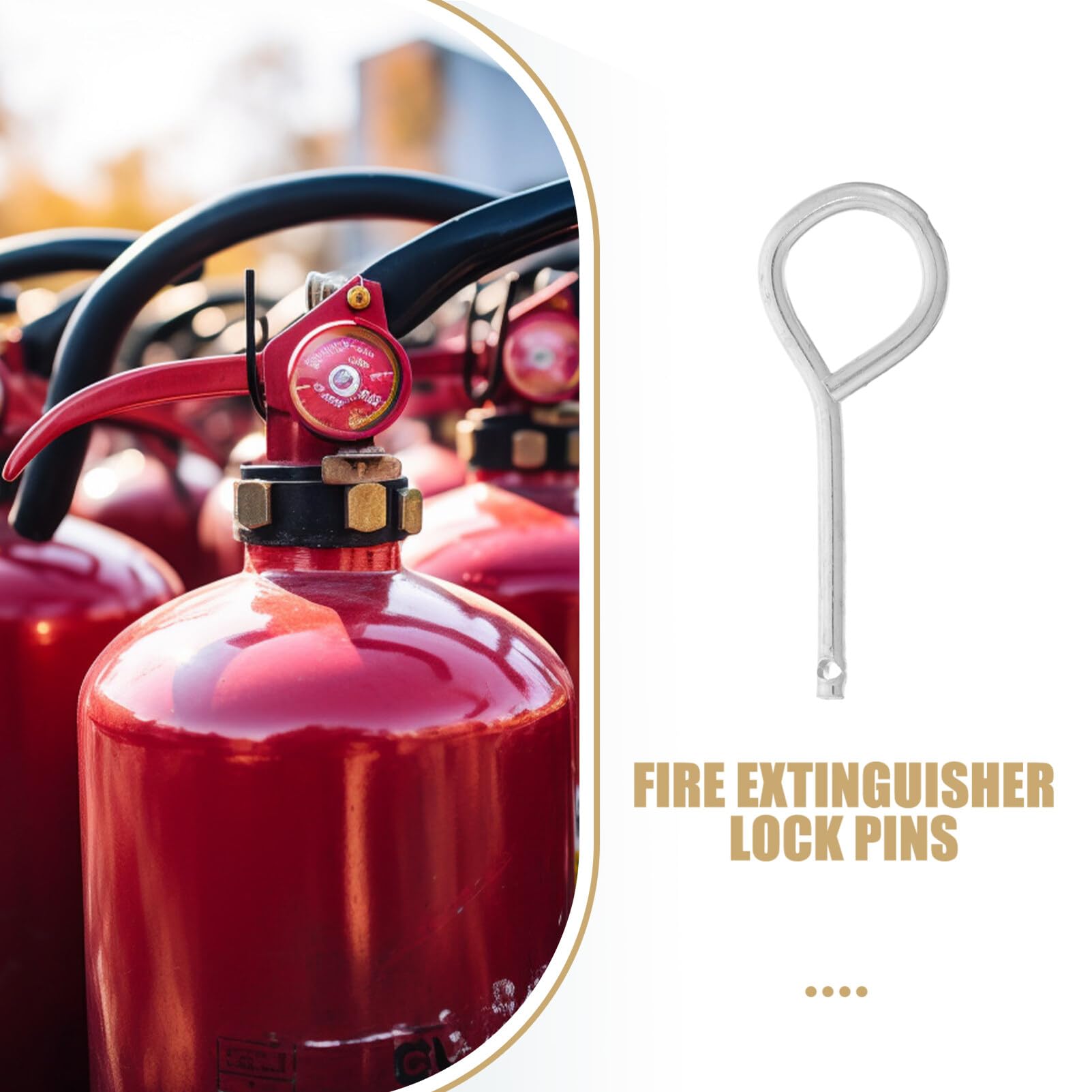 Hemoton 50 Sets Fire Extinguisher Safety Pin Fire Extinguisher Lock ...