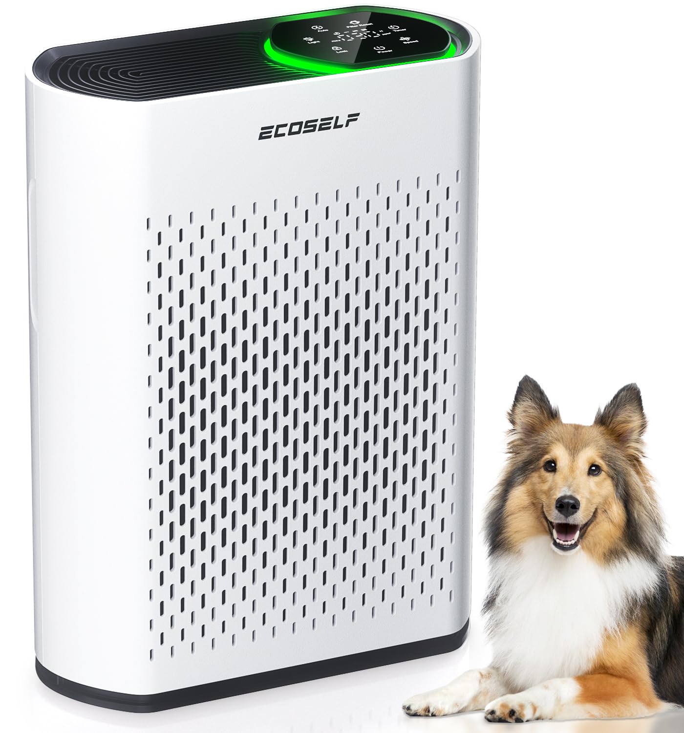 Powerful Air Purifiers for Home Large Room Up to 2400 Ft ECOSELF HEPA Air Purifier with PM 2