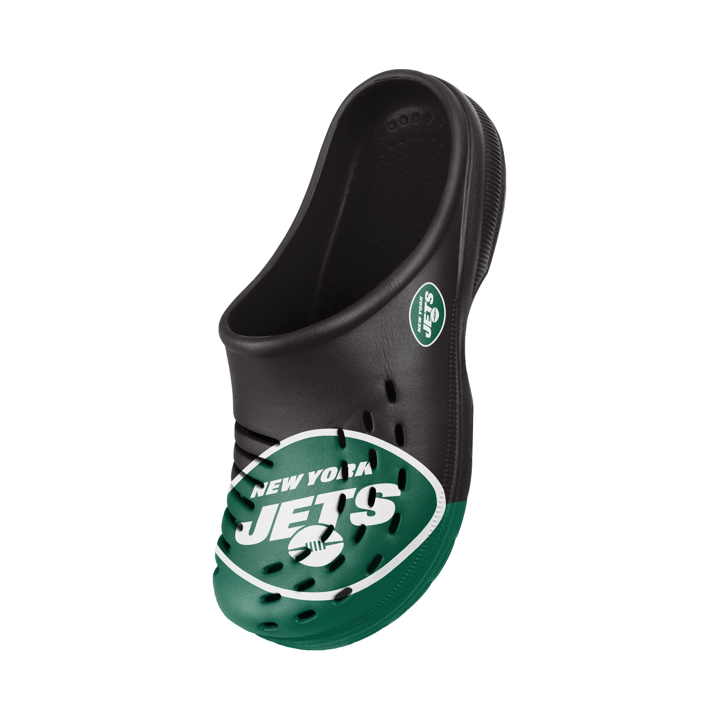 FOCO Herren NFL Team Schuhe Slipper Clogs Sandalen, Colorblock Big Logo