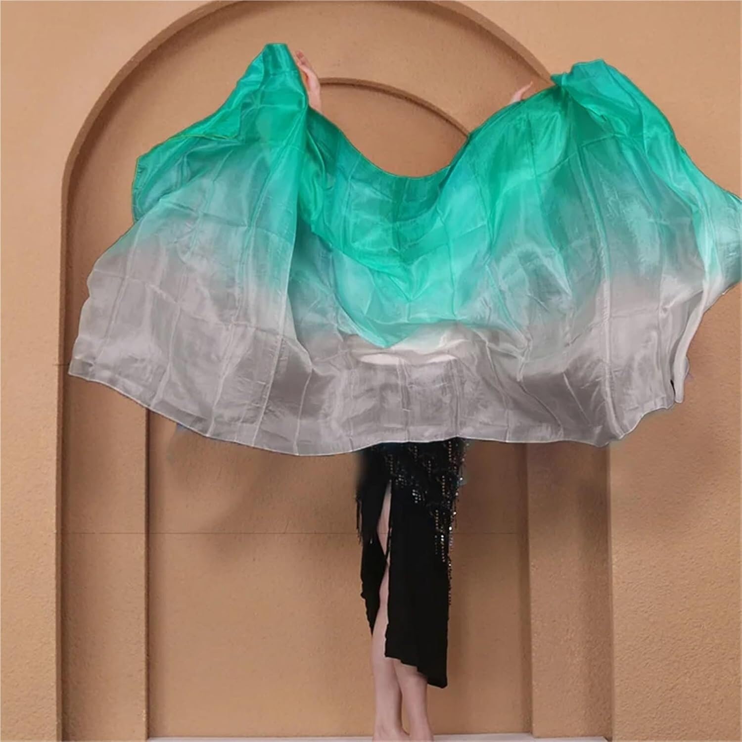 SSDDLZEQ Stage performance version Classic Belly Dance Veil Performance Prop – 250 × 114 Cm(Style-a)