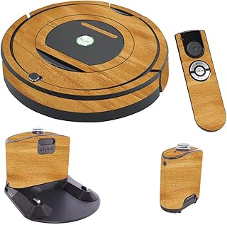MightySkins Skin Compatible with iRobot Roomba 770 Robot Vacuum - Birch Grain | Protective, Durable, and Unique Vinyl Deca...