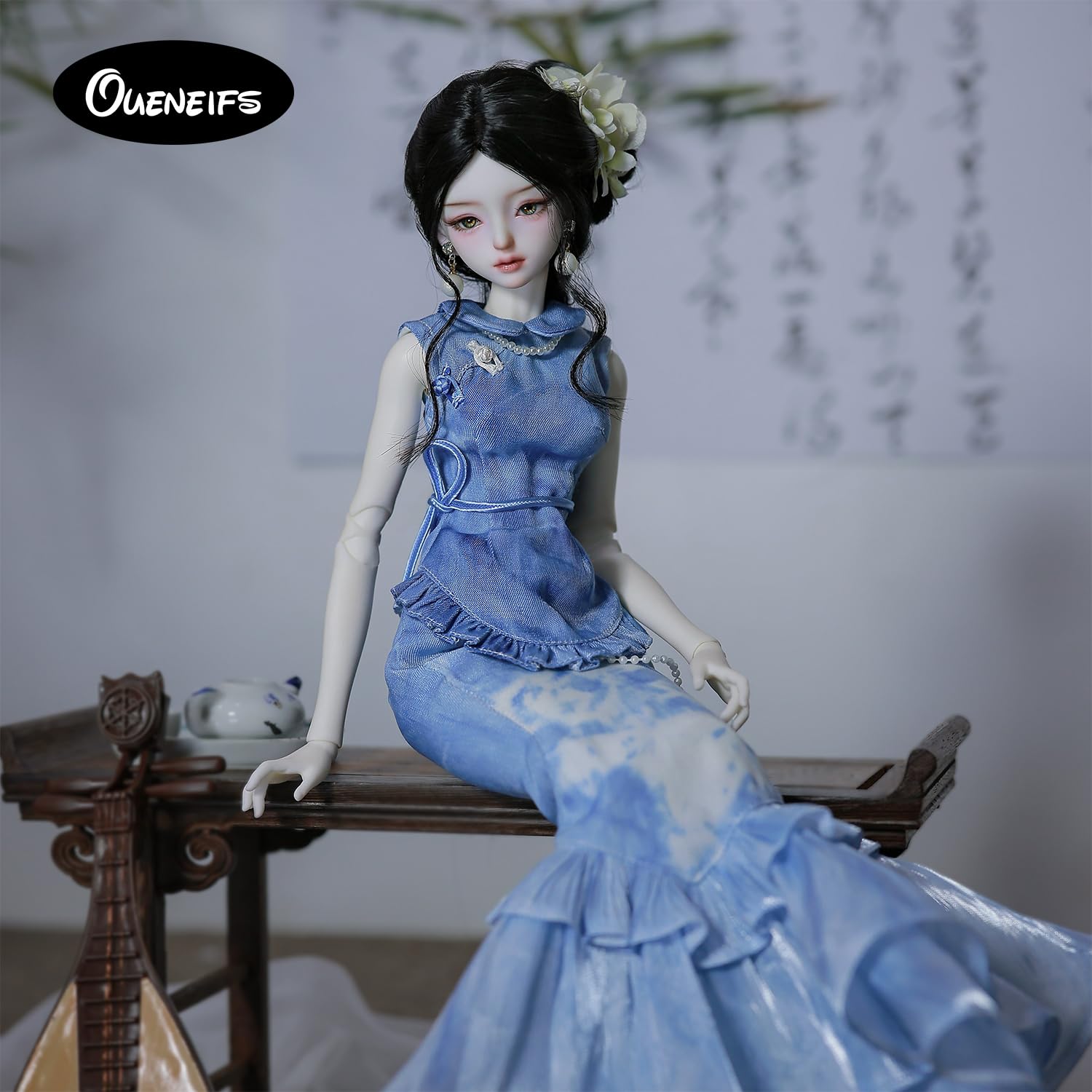 1/4 Sophia Fullset A Bjd Puppe Neo-Chinesischer Cheongsam-Stil Harz Spielzeug für 15+ Jahre alt